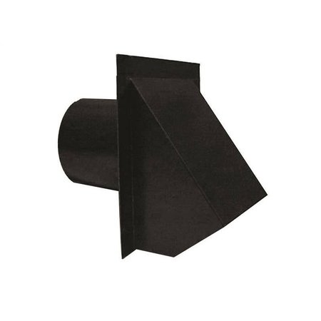 MASTER FLOW Hood Vent Dryer Round 4In Blk WVA4BL